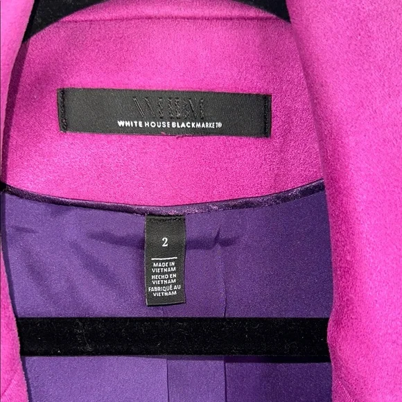 White House Black Market Fuchsia Studio Blazer - Picture 3 of 3